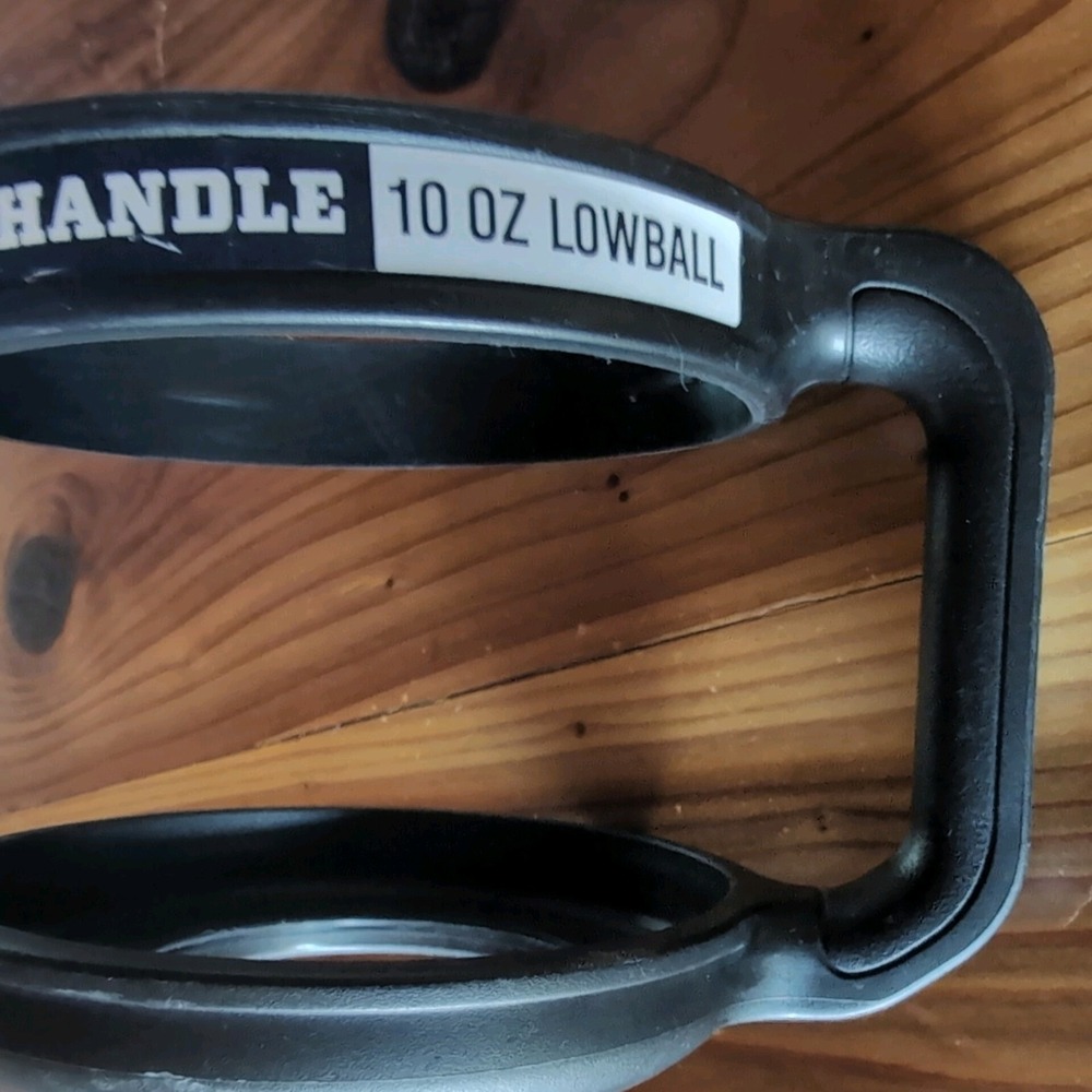Yeti Rambler Handle for 10oz Lowball Tumbler Black Plastic Accessory